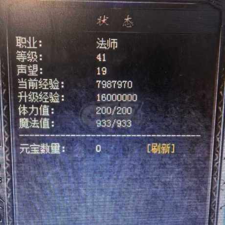 热血传奇1.76秒卡传承版-账号-[法师 41级]女法师